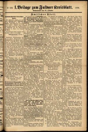 Zweite Ausgabe vom Samstag, den 17. Oktober 1896.