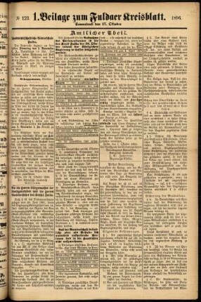 Zweite Ausgabe vom Samstag, den 17. Oktober 1896.