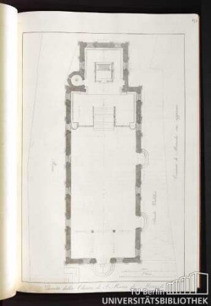 Pianta della Chiesa di S. Maria de' Miracoli