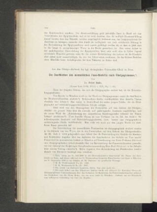 Die Ossifikation des menschlichen Fuss-Skeletts nach Röntgogrammen.