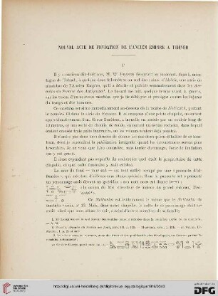 N.S. 1.1919: Nouvel acte de fondation de l'ancien empire à Tehnèh