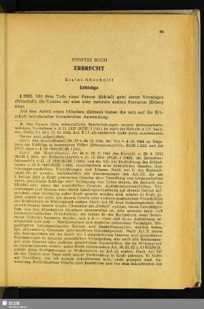 Fünftes Buch. Erbrecht