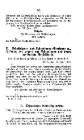 Heranziehung der Schulverbände zu Beiträgen an die Alterszulagekasse der Volksschullehrer : [F. Öffentliches Volksschulwesen]