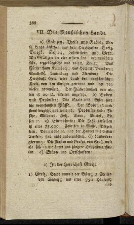 VII. Die Reußischen Lande.