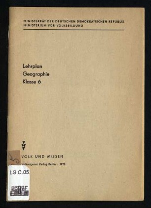 1976: Klasse 6