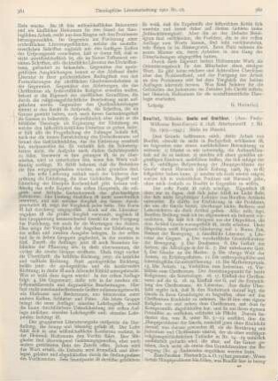 362-364 [Rezension] Bousset, Wilhelm, Gnosis und Gnostiker