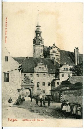 Torgau. Schloss Hartenfels mit Portal