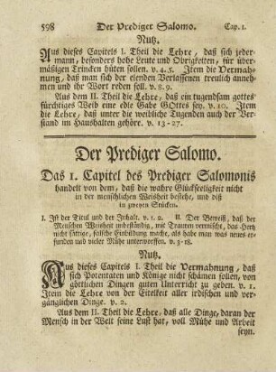 Der Prediger Salomo