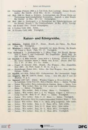 Kaiser- und Königreiche (Nr. 146-324)