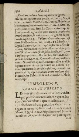 Symbolum V. - Symbolum VII.