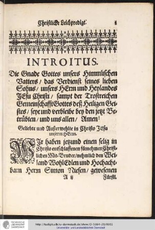 INTROITUS.