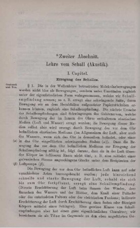 Lehre vom Schall (Akustik).