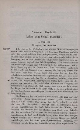 Lehre vom Schall (Akustik).