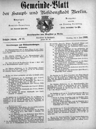1889,23: No. 23, 9. Juni 1889