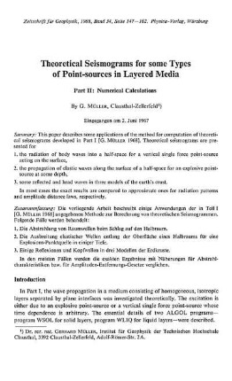Theoretical seismograms for some types of point-sources in layered media