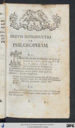 Brevis Introductio In Philosophiam.