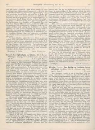 292-294 [Rezension] Nöldeke, Theodor, Neue Beiträge zur semitischen Sprachwissenschaft