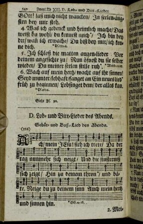 D. Lob- und Bitt-Lieder des Abends