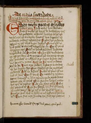 De novo sacerdote (C17)