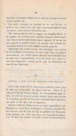 XV. Vervolg. - Togt naar en vestiging in de Semidang