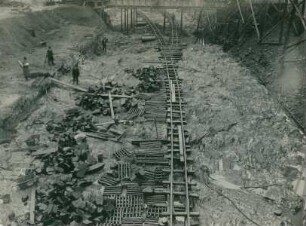 Talsperre Muldenberg bei Grünbach im Vogtland, Deutschland, 1923