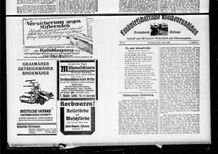 Landwirtschaftliche Wochenrundschau : Sonnabend-Beilage : Beiblatt zum Stolzenauer Wochenblatt und Nebenausgaben