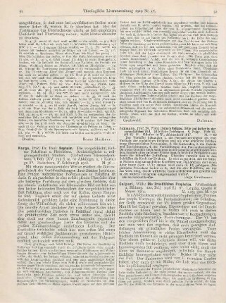 52-53 [Rezension] Caspari, Wilh., Die israelitischen Propheten