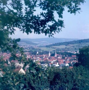 Schlüchtern. Blick auf das Städtchen