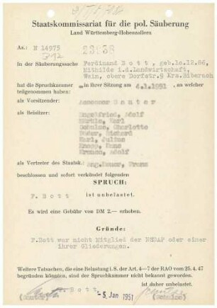 Bott, Ferdinand