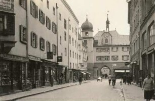 Traunstein, Stadt : Traunstein. Blick auf das Rathaus