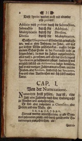 [Ersten Theil, welcher von der gemeinen und Teutschen Grund-Rechnung handelt]