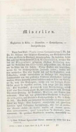 161-220 Wissenschaftliche Erörterungen, Andeutungen und kirchenhistorische Nachrichten