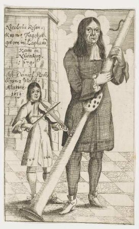 Bildnis des Nicolaus Rosenkron und des Joh. Daniel Rosekron