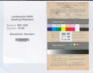 Entnazifizierung Hermann Staudacher, geb. 08.05.1892 (Angest.)