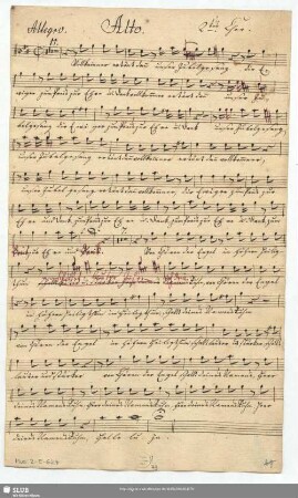 Alto. 2ter. Chor.
