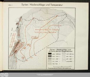 Syrien: Niederschläge und Temperatur