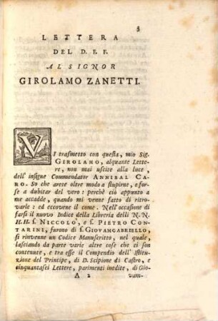 Delle Lettere Familiari Del Commendatore Annibal Caro Volume ..., 4. Trenta Lettere Di Negozj