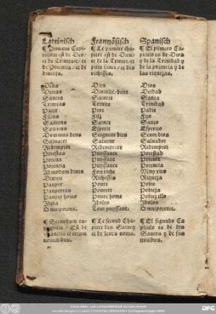 Secundum capitulum/ Est de Sanctis et eorum nominibus.