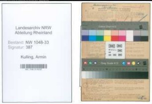 Entnazifizierung Armin Kulling , geb. 28.01.1890 (Lehrer)