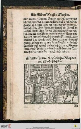 Hier zerreißt die Keyserin Jre Kleyder und schlecht sich selber