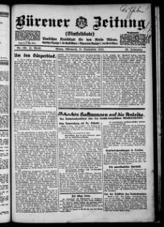 Bürener Zeitung. 1896-1935