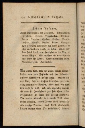 174-189, Zehnte Aufgabe.