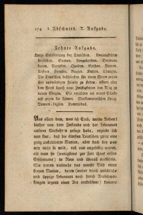 174-189, Zehnte Aufgabe.