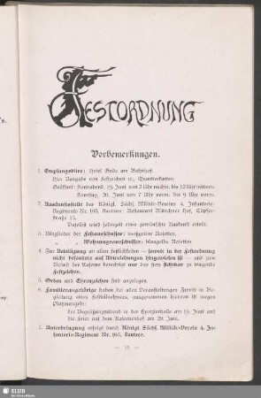 Festordnung