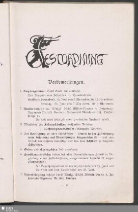 Festordnung