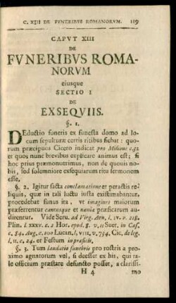 Caput XIII. De Funeribus Romanorum