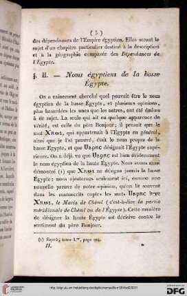§ II: Noms égyptiens de la basse Égypte