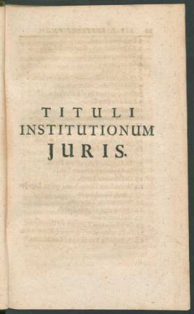 Tituli Institutionum Iuris.