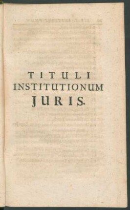 Tituli Institutionum Iuris.