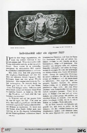 Individualität oder ein eigener Stil?